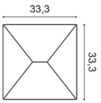 Декоративная панель Orac W106 (33.3x33.3x2.9 см) в Красноярске