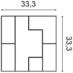 Декоративная панель Orac W103 (33.3x33.3x2.5 см) в Красноярске