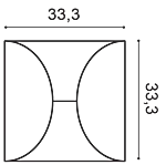 Декоративная панель Orac W107 (33.3x33.3x2.9 см) в Красноярске
