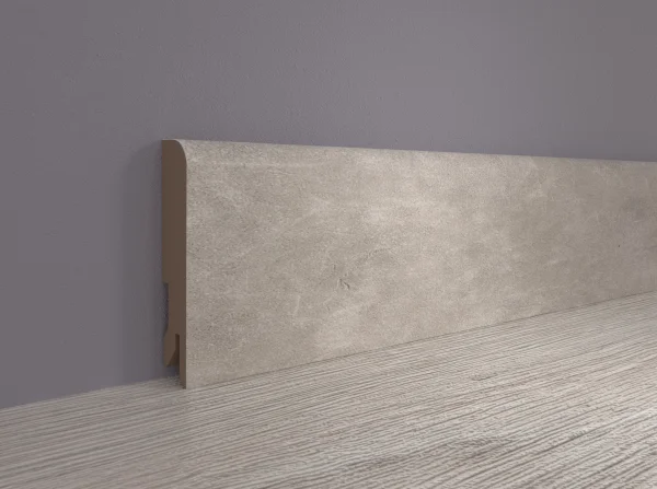 Плинтус MDF Bonkeel 24066 Бетон Лофт Светлый (80х16х2400 мм) в Красноярске