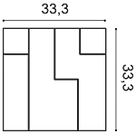 Декоративная панель Orac W102 (33.3x33.3x2.5 см) в Красноярске