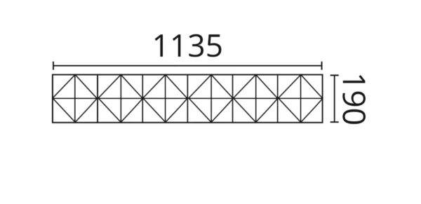 Декоративная панель NMC Arstyl Pyramid (113.5x19x1.8 см) в Красноярске