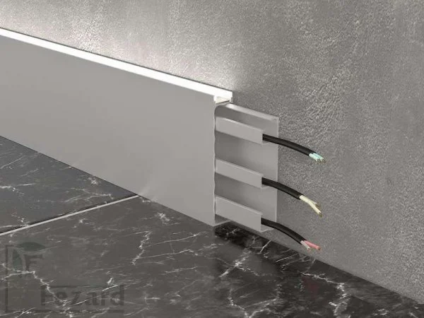 Алюминиевый плинтус Fezard Кабельный ALP-G80-LA Алюминий 80*15*2500 мм в Красноярске