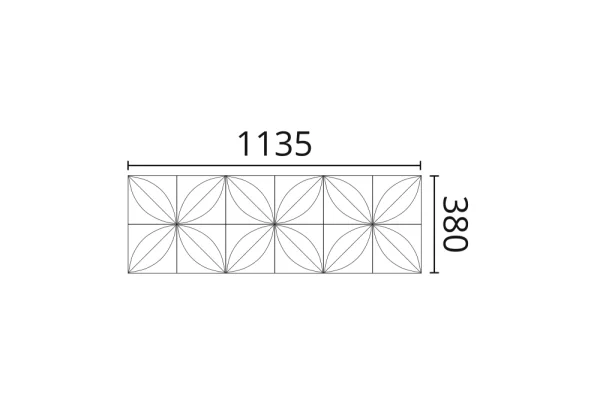 Декоративная панель NMC Arstyl Flower (113.5x38x2.8 см) в Красноярске