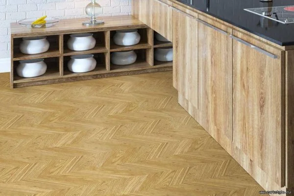 Пробковое покрытие CorkStyle Chevron Gold (1235*305*6 мм) HC в Красноярске