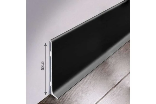 Алюминиевый плинтус Bonkeel ПЛ60 515л Черный (58,5х11,2х2500мм) в Красноярске