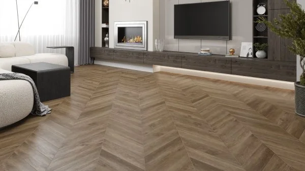 Кварц-виниловая плитка Alpine Floor Chevron Макадамия ECO 20-5 (2,5 мм. 43 класс) в Красноярске