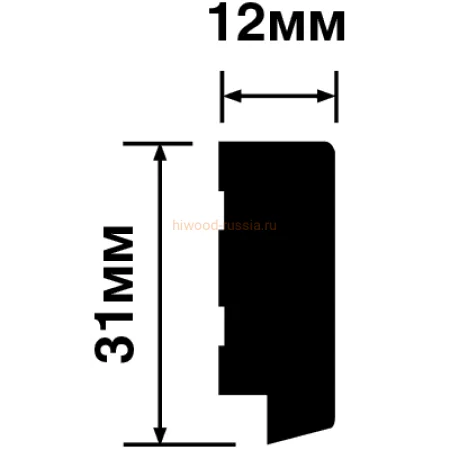 Финишный молдинг LF124B GN68 левый декорированный (31х12х2700мм) в Красноярске
