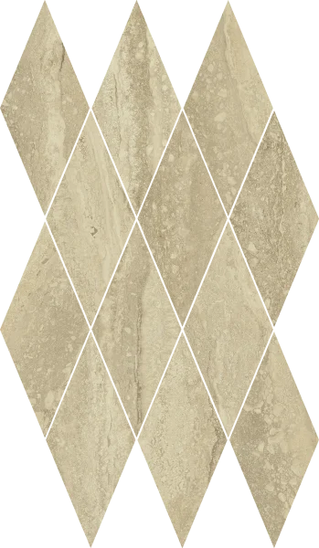Керамогранит Italon Шарм Эдванс Травертино 28х48 мозаика Даймонд (Люкс) в Красноярске
