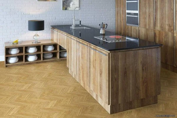 Пробковое покрытие CorkStyle Chevron Gold (1235*305*6 мм) HC в Красноярске