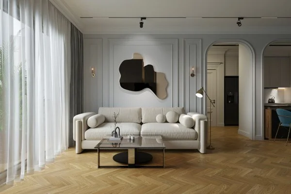 Паркетная доска Quartz Parquet Штучный паркет Вяз Кенигсберг 44-550-62 в Красноярске