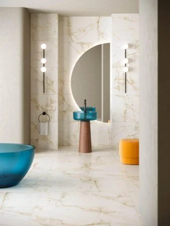 Керамогранит Coliseum Канова Уайт 60х120 (Натуральный и Реттифицированный) в Красноярске