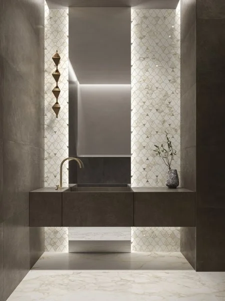 Керамогранит Italon Этернум Каррара Мозаика Вертекс 25.8х30 (Натуральная) в Красноярске