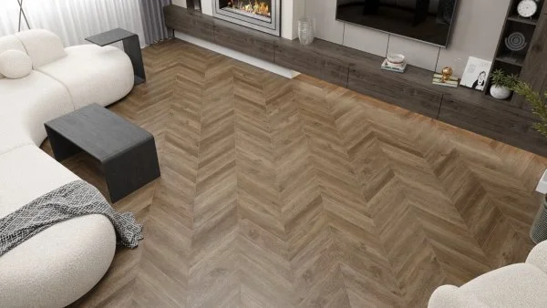 Кварц-виниловая плитка Alpine Floor Chevron Макадамия ECO 20-5 (2,5 мм. 43 класс) в Красноярске