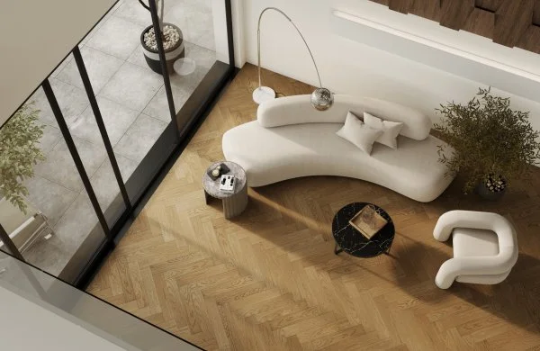 Паркетная доска Quartz Parquet Английская Ёлка Дуб Рустикальный 33-410 в Красноярске