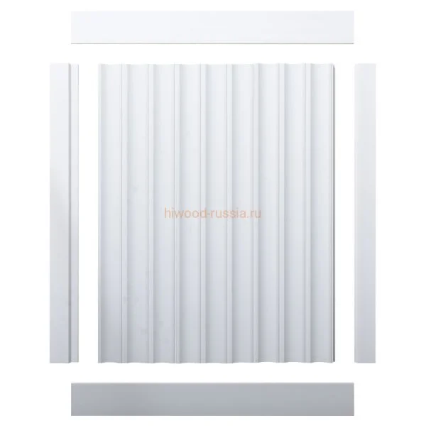 Финишный молдинг LF124A NP правый белый (42х12х2700мм) в Красноярске