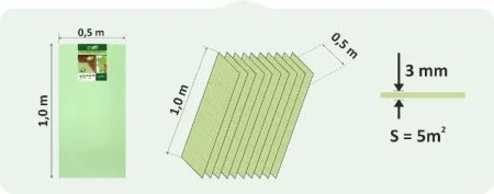 Подложка Солид 3мм листовая (5м2) в Красноярске