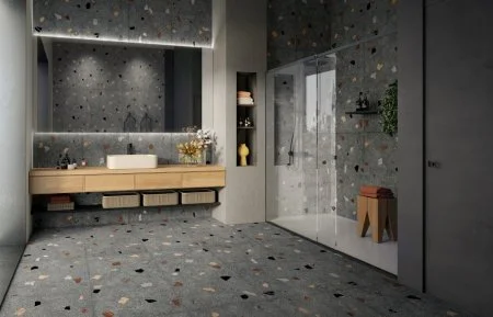 Керамогранит Coliseum Палладио Блэк 60х120 (Натуральный и Реттифицированный) в Красноярске