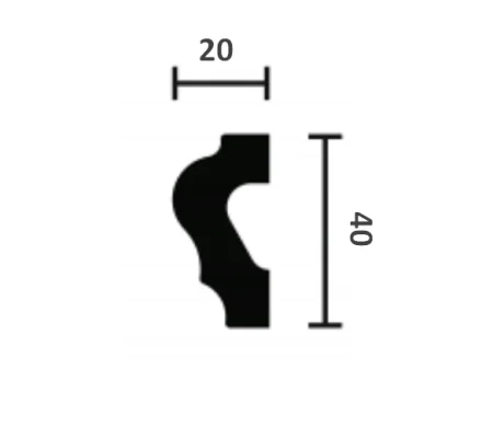 Молдинг NMC Wallstyl WL2 (40х20х2000 мм) в Красноярске