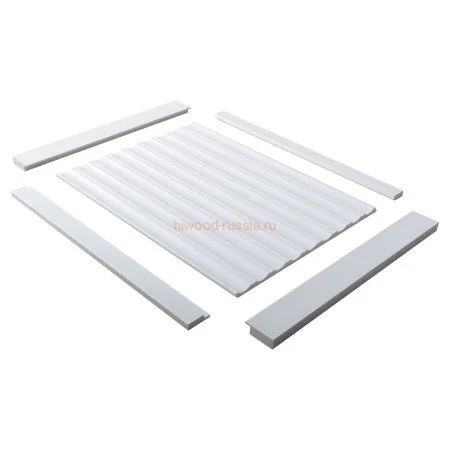 Финишный молдинг LF124A NP правый белый (42х12х2700мм) в Красноярске