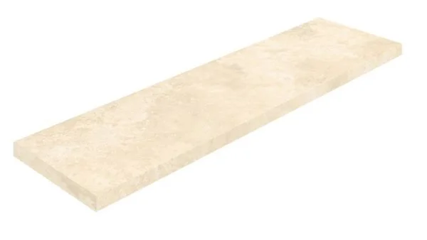 Керамогранит Coliseum Аурелия Уайт Ступень угловая левая (Натуральный, 33х120) в Красноярске