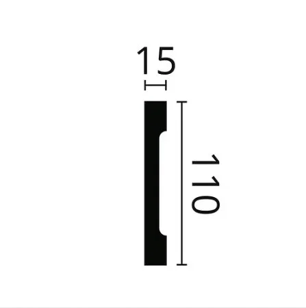 Плинтус NMC Wallstyl FD2S (110х15х2000 мм) в Красноярске