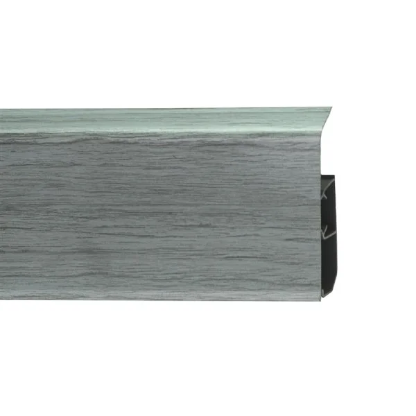 Пластиковый плинтус Royce №333 Серебристый Жемчуг (80х24х2200мм) в Красноярске