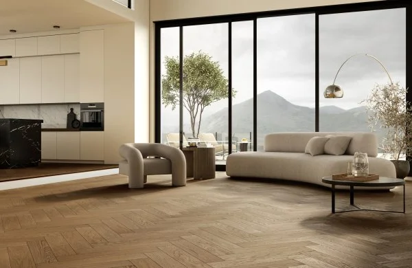 Паркетная доска Quartz Parquet Английская Ёлка Дуб Рустикальный 33-410 в Красноярске