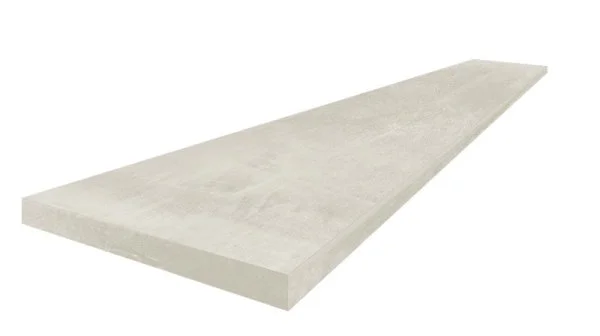 Керамогранит Coliseum Экспо Уайт Ступень угловая левая (Натуральный, 33х60) в Красноярске