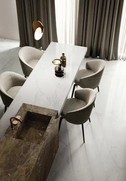 Керамогранит Italon Шарм Делюкс Бьянко Микеланджело 60х120 (Паттинированная и реттифицированная) в Красноярске