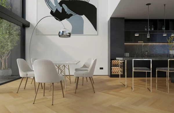 Паркетная доска Quartz Parquet Английская Ёлка Дуб Тоскана 33-407 в Красноярске