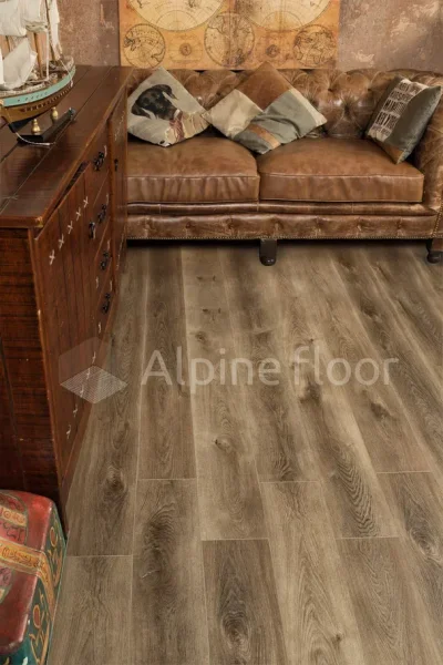 Кварц-виниловая плитка Alpine Floor Premium XL Дуб Коричневый ЕСО 7-9, 8 мм. 43 класс в Красноярске