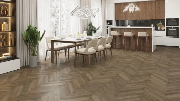 Кварц-виниловая плитка Alpine Floor Chevron Дуб Насыщенный ECO 20-4 (2,5 мм. 43 класс) в Красноярске