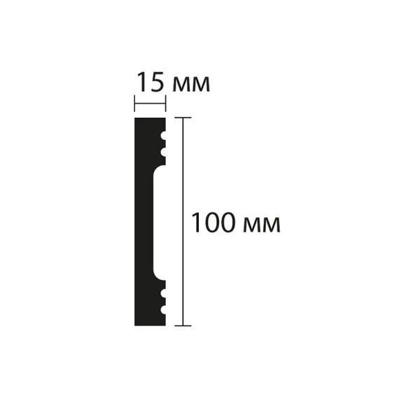 Плинтус NMC Wallstyl FD10 (100х15х2000 мм) в Красноярске