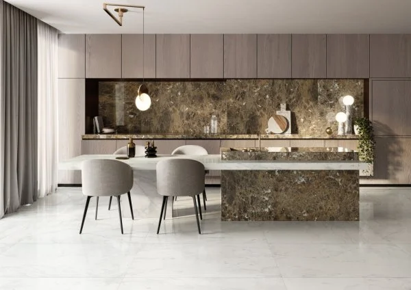 Керамогранит Italon Шарм Делюкс Бьянко Микеланджело 60х120 (Паттинированная и реттифицированная) в Красноярске