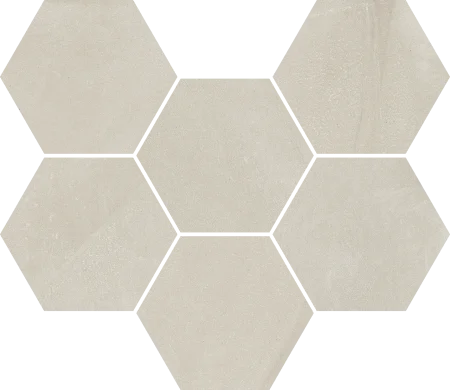Керамогранит Italon Континуум Пьюр Мозаика Гексагон (Натуральная 25х29) в Красноярске