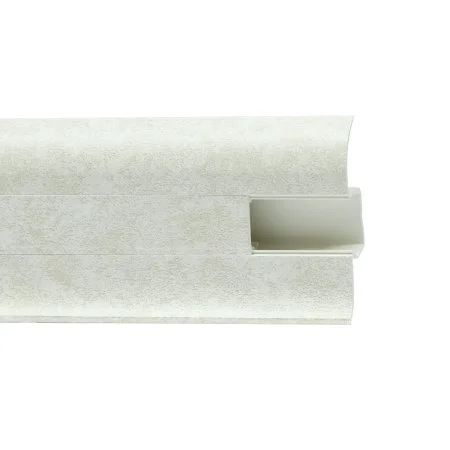 Пластиковый плинтус Royce №860 Белый Кварц (58х22х2200мм) в Красноярске