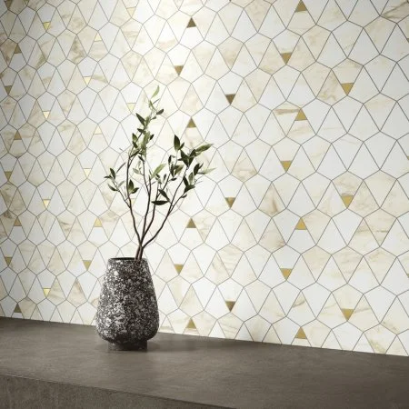 Керамогранит Italon Этернум Каррара Мозаика Вертекс 25.8х30 (Натуральная) в Красноярске