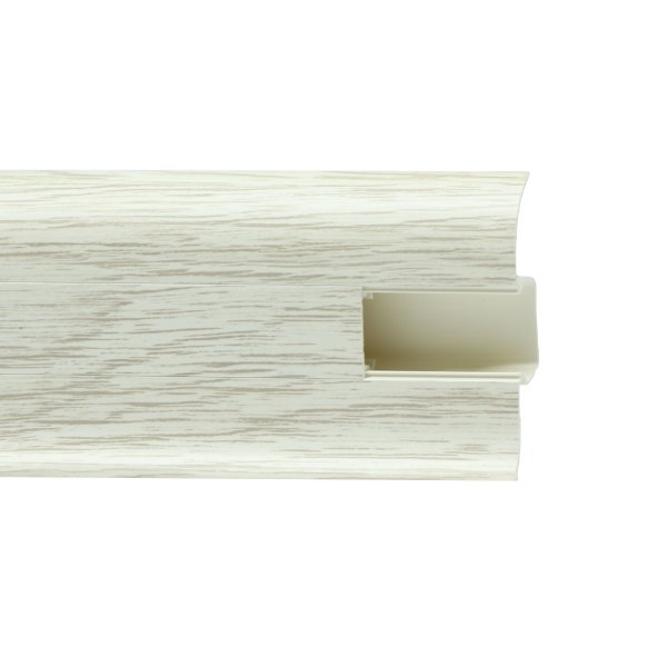 Пластиковый плинтус Royce №851 Дуб Льняной (58х22х2200мм) в #REGION_NAME_DECLINE_PP#