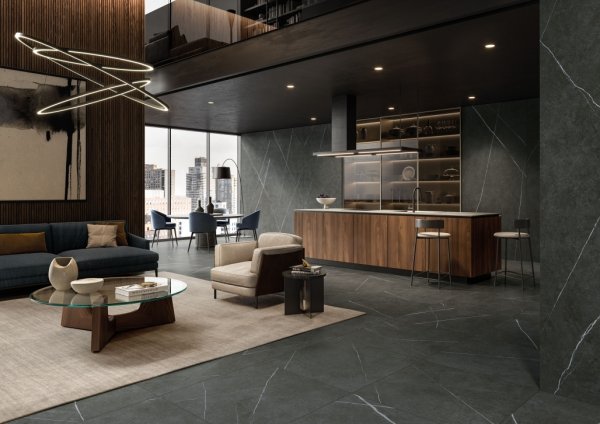 Керамогранит Italon Метрополис Империал Блэк 120х278 (Натуральная и Реттифицированная) в #REGION_NAME_DECLINE_PP#